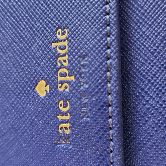 Kate Spade Purple Blue Long Tri-Fold Phone Wallet 💜💙 - Picture 2 of 14